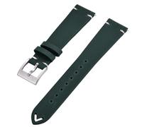 HUTBUVEAW Bracelet de montre en cuir à dégagement rapide for bracelets de montre 18mm 20mm 22mm bracelet de montre en cuir hommes femmes for diverses marques de montre(Green,18mm)