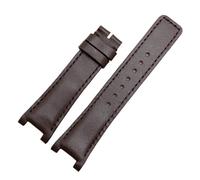 HUTBUVEAW Bracelet de Montre en Cuir de Vache, 16x10mm, 20x12mm, 22x14mm, for Guc YA1332 YA1333 série 1335, for Hommes et Femmes gu-cci, cranté(Gray Purpel,16-10mm)