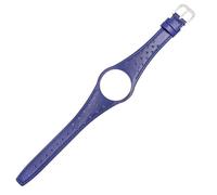 HUTBUVEAW Bracelet de Montre en Cuir Rouge, Bleu, Marron, Noir, Kaki, avec Boucle en Acier argenté for Omega Dynamic(Blue)