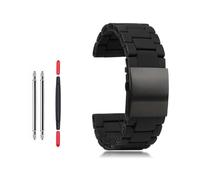 HUTBUVEAW Bracelet de Montre en Silicone et Acier Inoxydable, for Montre Diesel DZ7396 DZ7370 DZ4289 DZ7070 DZ7395, Bracelet en Caoutchouc for Hommes, 28mm(Black,28mm)
