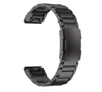 HUTBUVEAW Bracelet en Alliage de Titane, 22 26mm, for Montre Garmin Fenix 6X Pro/6X/5X/5X Plus/7X, for Tactix 7/Descent MK2/Instinct 1/2(Black,22mm)