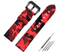 HUTBUVEAW Bracelet en Silicone for Panerai PAM441 359 Pam111, 20mm 22mm 24mm 26mm, Bracelet de Sport en Caoutchouc étanche, Accessoires de Montre universels(Twenty-Two,22mm)