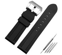 HUTBUVEAW Bracelet en Silicone for Panerai PAM441 359 Pam111, 20mm 22mm 24mm 26mm, Bracelet de Sport en Caoutchouc étanche, Accessoires de Montre universels(One,26mm)