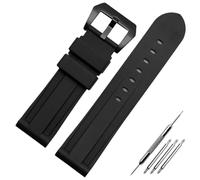 HUTBUVEAW Bracelet en Silicone for Panerai PAM441 359 Pam111, 20mm 22mm 24mm 26mm, Bracelet de Sport en Caoutchouc étanche, Accessoires de Montre universels(Two,22mm)