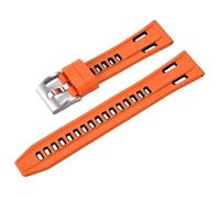 HUTBUVEAW Bracelets de montre en caoutchouc de Silicone haute densité à dégagement rapide bracelets de montre en Silicone Sport bicolore 20mm 22mm(Orange Black,22mm)
