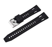 HUTBUVEAW Bracelets de montre en caoutchouc de Silicone haute densité à dégagement rapide bracelets de montre en Silicone Sport bicolore 20mm 22mm(Black Black,20mm)