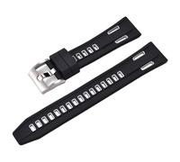 HUTBUVEAW Bracelets de montre en caoutchouc de Silicone haute densité à dégagement rapide bracelets de montre en Silicone Sport bicolore 20mm 22mm(Black Grey,20mm)