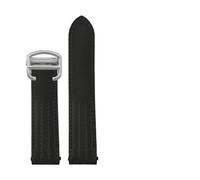 HUTBUVEAW Ceinture Wat de Vache Unie à Interface spéciale, for c-artier Roadster série W6206018 W6206017, Bracelet à dégagement Rapide, 19mm(Plain Black SK)