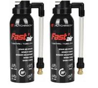 HUTCHINSON - Bombe Anti crevaison - Fastair - Accessoires vélo - Pour pneu de vélo - 125 ml - Réparation Pneu (Lot de 2)