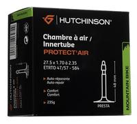 Hutchinson - Chambre À Air - VTT - Protect'Air - Auto-Réparante - Liquide Anti-Crevaison Intégré - Valve Presta - Épaisseur 0.9 mm - 48 MM - 27,5 x 1,70-2,35, Noir