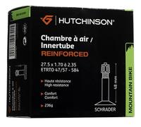 HUTCHINSON - Chambre À Air - VTT - Renforcé - Résistance Et Anti-Crevaison - Valve Schräder - Épaisseur 1.2 mm - 32 MM - 27,5 x 1,70-2,35, Noir