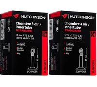 HUTCHINSON - Chambre À Air - VTT - Standard - Résistance Et Anti-Crevaison - Valve Schräder - Épaisseur 0.9 mm - 35 MM - 12,5 x 1,75-2,35 (Lot de 2)