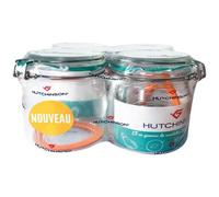 HUTCHINSON Lot 4 bocaux 0.75 L