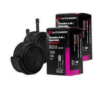 HUTCHINSON - Lot de 2 Chambre À Air - City - Standard - Résistance Et Anti-Crevaison - Valve Presta - Épaisseur 0.9 mm - 48 MM - 700 x 37 - 50, Noir