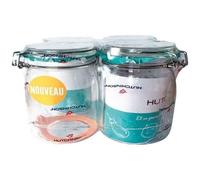 HUTCHINSON Lot de 4 bocaux à conserves - 1 L