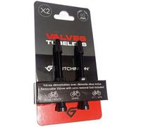 Hutchinson Valves tubeless x2 – Universelles, étanches et durables – 60 mm Noir