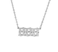 Hutinice Angel Numero Collier pour femmes 888 Collier Silver 18K Gold plaque DAINTY 111 222 333 444 555 666 777 888 999 Pendants Chain Chain Nume