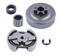 HUTJWYN .325 "7T pignon de Tambour d'embrayage roulement à Aiguilles engrenage à vis sans Fin Fit for 36 41 136 137 141 PP295 avec E-Clip remplacer 530069342 pour Tondeuse à Gazon