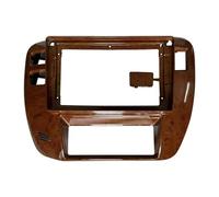 HUTMXK Kit de Cadre d'autoradio Compatible avec Patrol 1997 - 2005, Lecteur Audio vidéo, Installation du Panneau de Tableau de Bord, Plaque Frontale(Mahogany LHD)