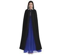 HUTOOLEE Cape à capuche rouge et noire pour Halloween, cosplay, bal de fin d'année, comic Con, décoration de fête pour adultes, belle impression graphique