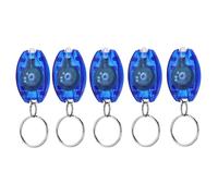 Hutp-Led Porte-Clés Lumière Mini Multicolore Cool Populaire Lumière Blanche Enfant Cartable Sac À Dos Escaliers Éclairage De Secours Lampe De Poche-Blue 5pcs-Cr2016