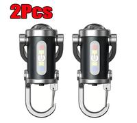 Hutp-Mini Lampe De Poche Porte-Clés Led Cob Puissante,Rechargeable Par Usb,Lampe De Travail Suspendue,Étanche,Lampe De Poche Pour Camping Et Marche-2pcs