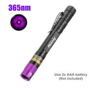 Hutp-Stylo Lumière Lampe De Poche Uv 395nm/365nm Lumière Noire Chien Chat Tache D'urine Minerai Argent Marqueur D'encre Invisible Lampe De Détection Torche Led-Sv64 365nm