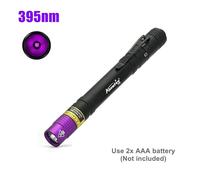 Hutp-Stylo Lumière Lampe De Poche Uv 395nm/365nm Lumière Noire Chien Chat Tache D'urine Minerai Argent Marqueur D'encre Invisible Lampe De Détection Torche Led-Sv64 395nm