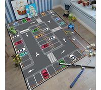 HUTRADE Enfants Tapis 3D Imprimé Voiture Road Tapis for Adultes Yoga Tapis Salon Chambre À Coucher Décoration(B,120 * 160cm)