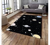 HUTRADE Espace Planète Tapis for Salon Chambre Enfants Salle De Jeux Décoration Cadeau Univers Espace Pépinière Tapis De Sol De Yoga(A3,120 * 180cm/3.94 * 5.91ft)