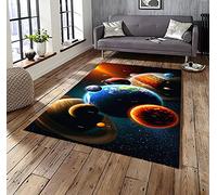 HUTRADE Espace Planète Tapis for Salon Chambre Enfants Salle De Jeux Décoration Cadeau Univers Espace Pépinière Tapis De Sol De Yoga(A5,80 * 120cm/2.62 * 3.94ft)
