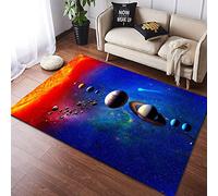 HUTRADE Impression 3D Tapis Espace Univers Planète Tapis De Sol Paillasson Salon Décor À La Maison Tapis for Enfants Garçons Filles Chambre(05,50 * 80cm)