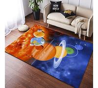 HUTRADE Impression 3D Tapis Espace Univers Planète Tapis De Sol Paillasson Salon Décor À La Maison Tapis for Enfants Garçons Filles Chambre(06,140 * 200cm)