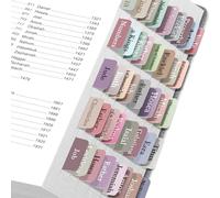 HUTRADE Lot de 75 autocollants laminés pour tablettes bibliques, cadeaux chrétiens, accessoires de bible, faciles à lire, rose et gris, laminé, durable, lot de marqueurs bibliques pour une lecture et