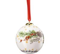 HUTSCHENREUTHER Boule en porcelaine 6cm Chants de Noël 2023