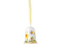 Hutschenreuther Cloche de Fleurs en Porcelaine 2025, à Suspendre, Ø 5 cm x H 7,2 cm, édition de Collection Pâques, Porcelaine, Multicolore, Motif mélodie de Printemps