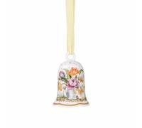 Hutschenreuther Cloche de Fleurs en Porcelaine 2026, à Suspendre, Ø 5 cm x H 7,2 cm, édition de Collection de Pâques, en Porcelaine Multicolore, Motif Messager du Printemps, dans Un Coffret Cadeau
