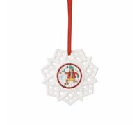 Hutschenreuther Collection de Noël 2025 - Bijoux - Star Girl avec tresses - Diamètre 7,5 cm
