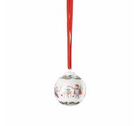 Hutschenreuther Collection de Noël 2025 « Jeux de Noël » Mini Boule en Porcelaine pour soirée de Jeu/Ø 4,5 cm