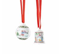 Hutschenreuther Collection de Noël 2025 - Mini Cloche et Mini Boule - Hauteur : 5 cm - Diamètre : 4,5 cm