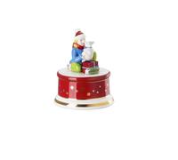 Hutschenreuther Collection de Noël Série Chants de Noël 2025 Boîte à musique « Chaque année » Petit ; Hauteur 14 cm/Ø 9 cm