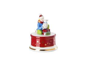 Hutschenreuther Collection de Noël Série Chants de Noël 2025 Boîte à musique « Chaque année » Petit ; Hauteur 14 cm/Ø 9 cm