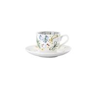 Hutschenreuther Ensemble de 2 tasses à expresso de Noël « Alle Jahre wieder » comprenant : tasse à expresso 0,08 l et soucoupe à expresso Ø 12 cm