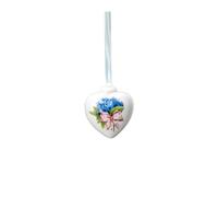 Hutschenreuther Frühlingsgrüsse Mini cœur Bleuet - Cœur - Ø 4,7 cm - Hauteur 5,4 cm, Porcelaine, Multicolore