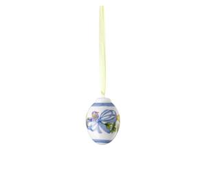 Hutschenreuther Mini œuf en Porcelaine à Suspendre, Ø 3,4 cm x H 5 cm, édition de Collection de Pâques, Porcelaine Multicolore, Motif Jonquille, Jaune