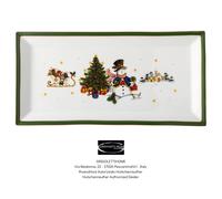 Hutschenreuther Noël 2023 Happy wintertime Green - Plat Angulaire 36x18 CM