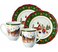 Hutschenreuther Set 4 pcs. Happy Wintertime H. Wintertime Green 02488-727472-29213