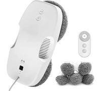 HUTT DDC55 Robot Nettoyage Vitre 3800Pa, Robot Nettoyeur de Vitres Contrôlé par Télécommandé avec Système de Sécurité, pour Fenêtre, Carrelage en Céramique, Miroir, avec 12 Chiffons