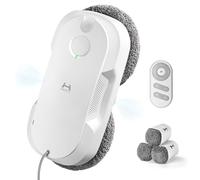 HUTT DDC56 Robot Laveur de Vitre, Robot Nettoyeur de Vitres avec Double Pulvérisation d'eau, Système de Protection à Triple, Navigation Intelligente, Télécommande