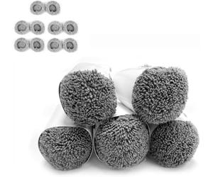 HUTT Lingette de Nettoyage pour Robots laveurs de vitres DDC56, DDC55, C65, Microfibre, 10 pièces, Accessoire Original